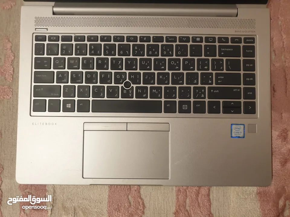 لابتوب بحالة ممتازة  HP EliteBook i5 8350u 16G 250G