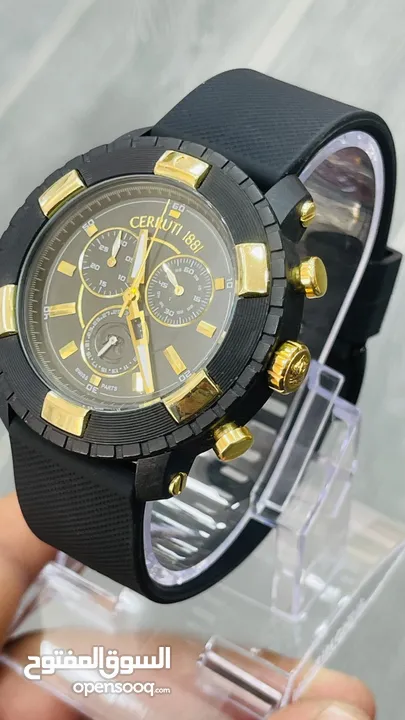 Cerruti 1881 swiss made الساعة بحالة الوكالة بدون علبة وكفالة توقيت رياضي Stopwatch Date and day