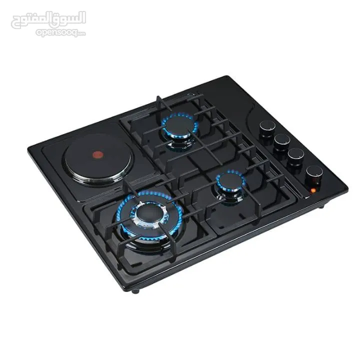طباخ غاز وكهربا StarLux لون اسودطباخ غاز وكهربا StarLux لون سلفر .