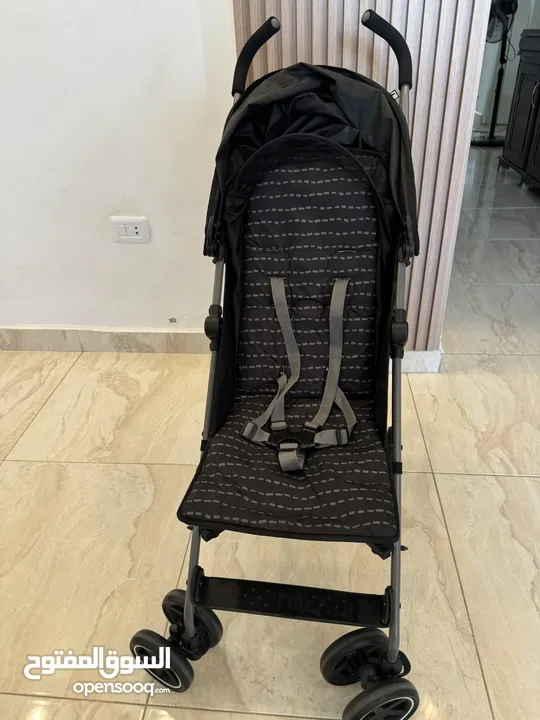 عرباية  اطفال mothercare لون اسود ورمادي