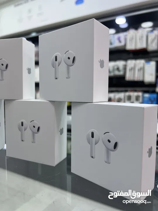 Apple AirPods 4 (NEW 2024) سماعات ابل الجديدة كليا ابل ايربودز 4 الاصلية جديدة مسكرة بالكرتونة