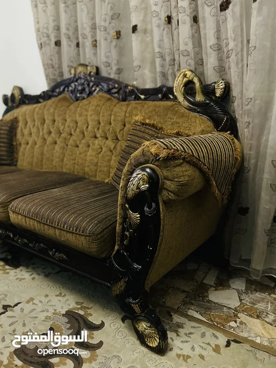 طقم كنب خشب زان
