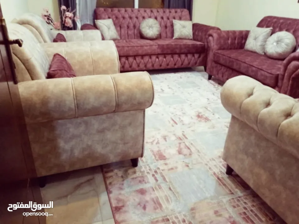 طقم كنب  +سجاده بسعر مغري