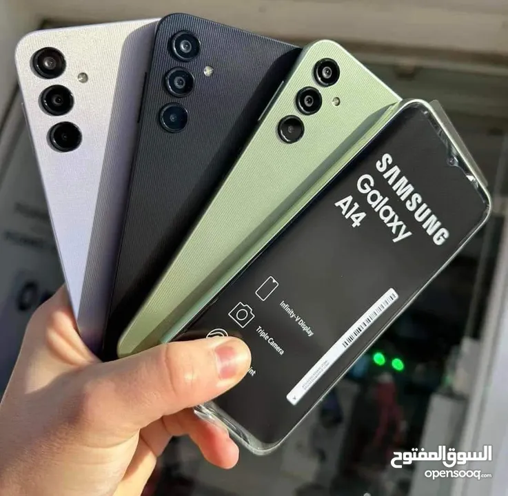 مستعمل اخو الجديد Samsung A14 رام  8 جيجا 64 و  128 اغراضة والكرتونة الأصلية متوفر توصيل