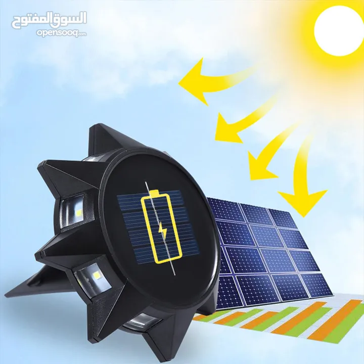 مصابيح الطاقة الشمسية في الأرض تعمل بالطاقة الشمسية، مقاومة للماء.