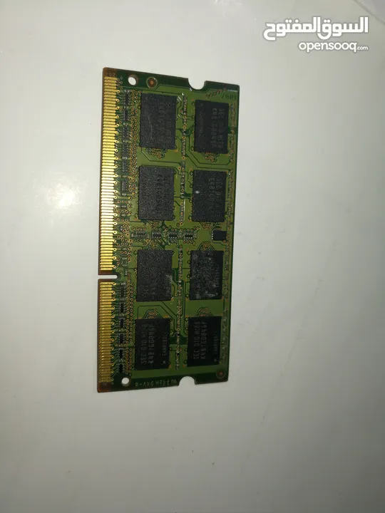 حبيتين رام لابتوب Ram DDR3 1600MHz للبيع (2GB+2GB)