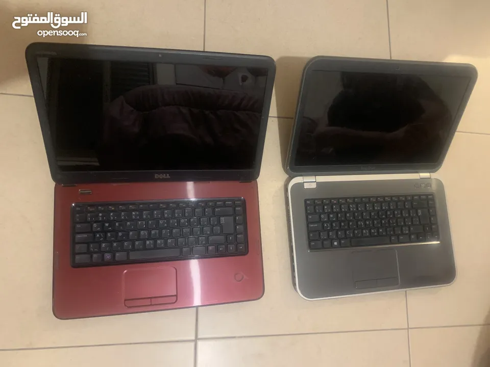 شاشة HP للبيع بسعر مغري و لابتوب Dell عدد 2 قطع بحاله جيده جدا