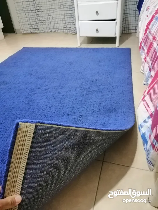 سرير حديد مع فرشه و سجاده وبرداي