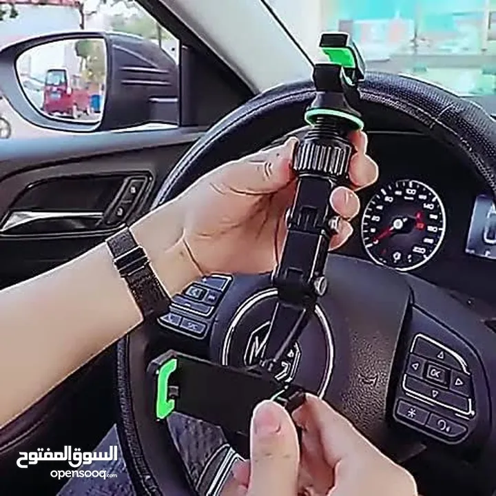 Car mirror mobile holder