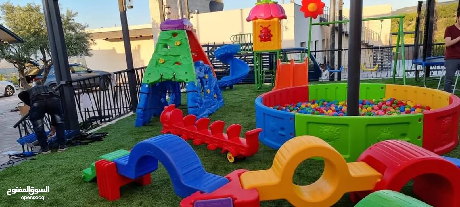 العاب حضانات وروضات بلاستيك مقوى مستورد متوفر خدمة التوصيل والتركيب لجميع المحافظات خلال 24 ساعة