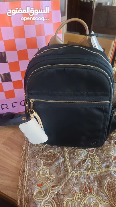 شنتة جديدة ضد الماء backpack ماركة PARFOIS مع جزدان لون ابيض حجم وسط