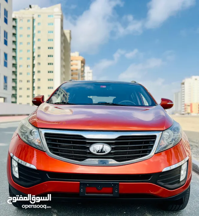 KIA SPORTAGE 2013 ORANGE GCC WITH SUNROOF