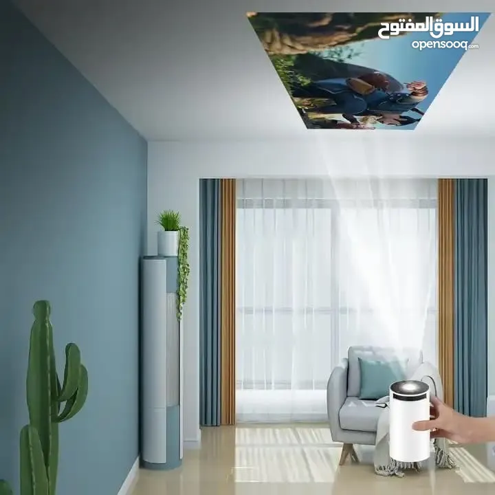 بروجيكتر جهاز عرض مسرحي على الجدار تخلص من التلفزيون حول تلفونك لمسرح منزلي في الاردن اندرويد 11
