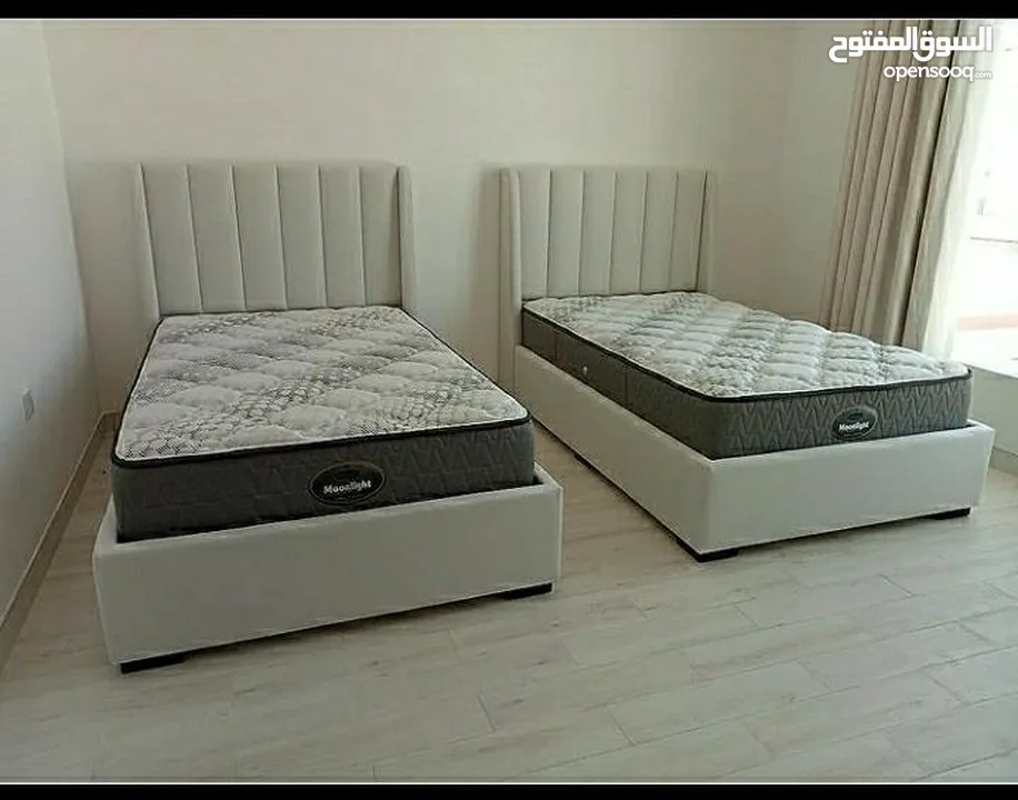 Double Bed with Mattress Brand New  سرير واحد و نص مع فرشه