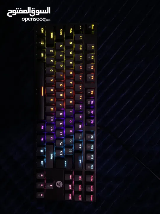 كيبورد ميكانيكل فانتك mk876 سويتش ازرق ..  ماوس فانتك  PHANTOM  II vx6