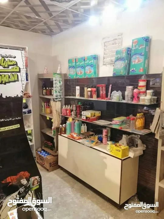 اثاث سوبر ماركت كامل مع مطاحن قهوة عدد 2 مطاحن القدس بحالة الوكاله