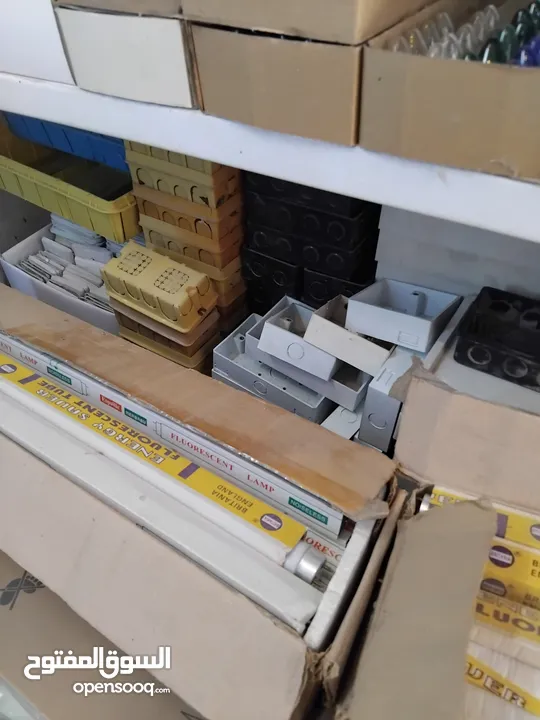 بضاعة محل كهرباء 1 فاز للبيع بالكامل وأقل من سعر الجمله