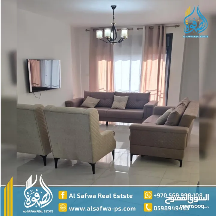 شقه سوبر ديلوكس مفروشه سكنه اولى جديده مطله - منطقه هادئه بعيده عن الازمه - خمس دقائق  عن وسط البلد