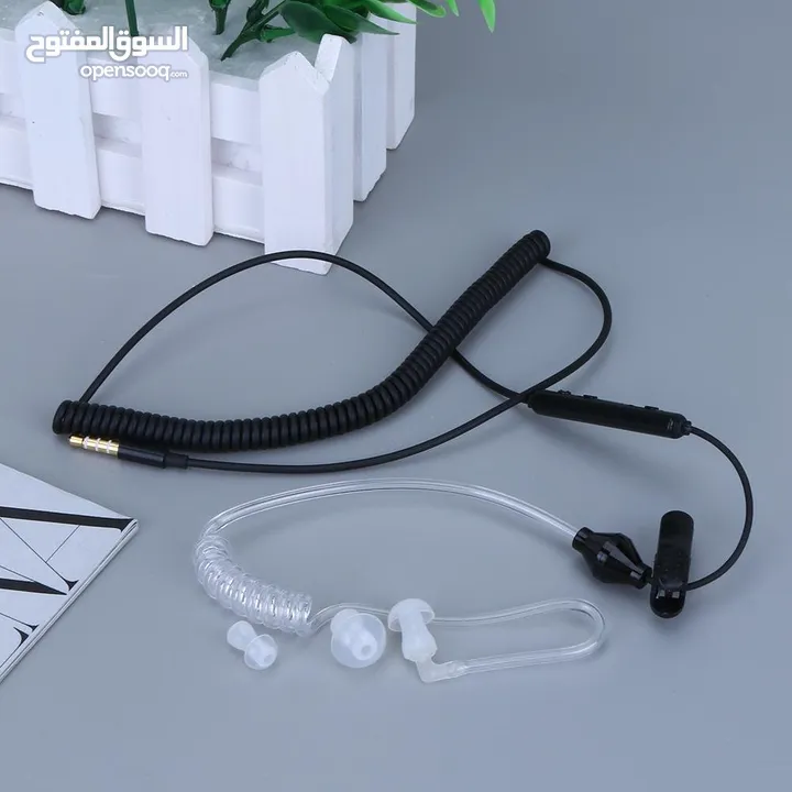 Radiation Earphones Headset Phone Vacuum Tube Air Tube Silicone Earplug