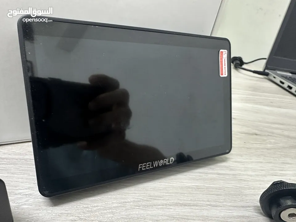 مع تخفيض السعر ( شاشة Feelworld F6 Plus 5.5 بوصة تعمل باللمس بدقة 4K HDMI )