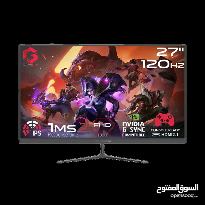 GAMEON GOES27FHD120IPS 27" FHD, 120Hz, MPRT 0.5ms, HDMI 2.1, IPS Gaming Monitor (Support PS5)