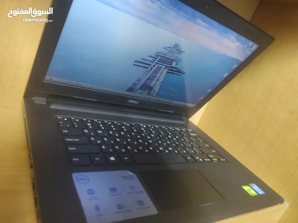 لابتوب Dell inspiron كرتين شاشة بحالة ممتازة فقط 450 شيكل