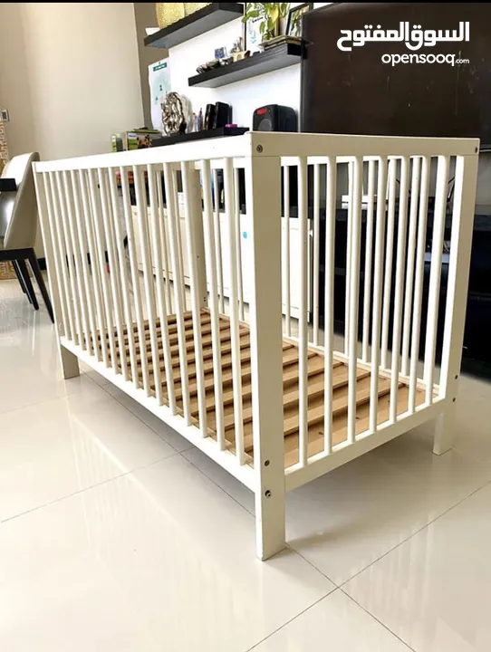 Baby white bed