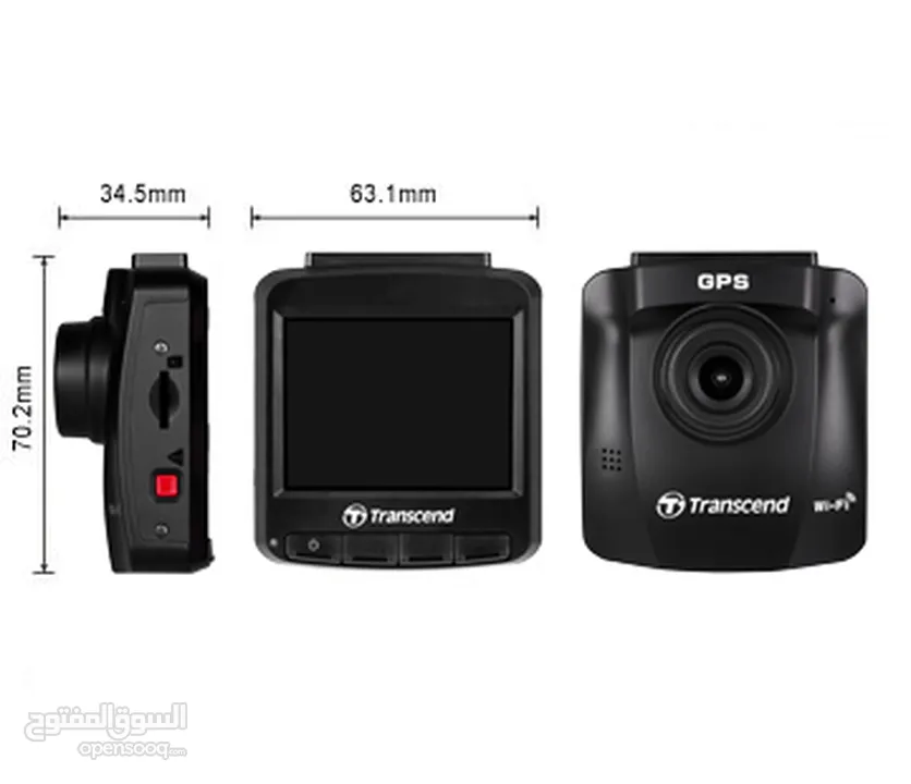 كاميرا داش كام من ترانسد تصوير الترا اتش دي Transcend Dash Camera 250 Wifi 4K UltraHD