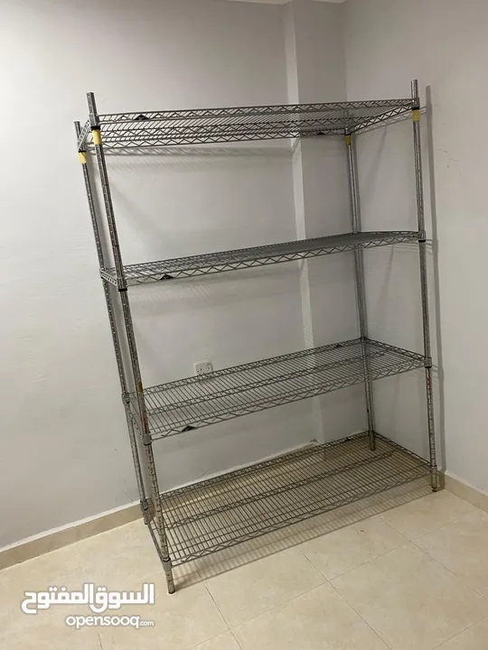 ارفف ستانلس ستيل stainless steel shelves