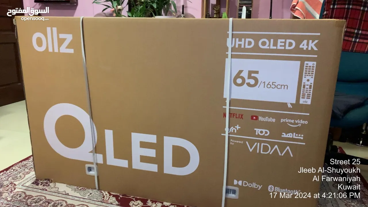 Ollz 65"inches UHD QLED 4K SMART TV