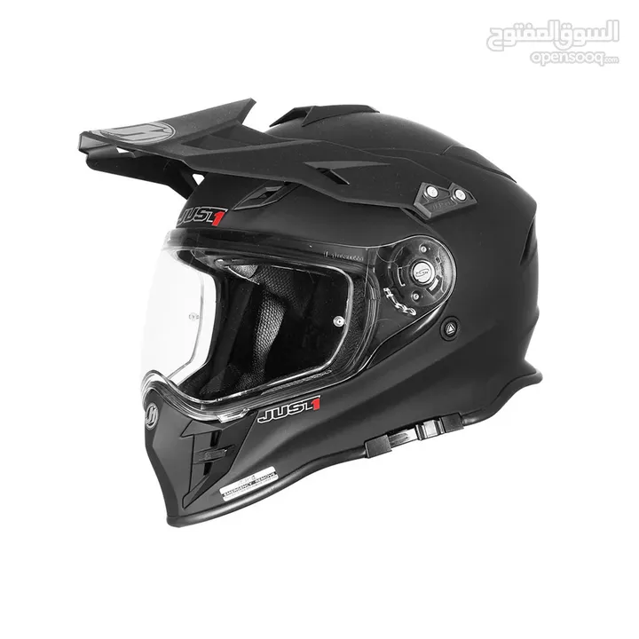 خودة الدراجات النارية JUST1 J34 Pro  Full Face Helmet Solid Matte Black