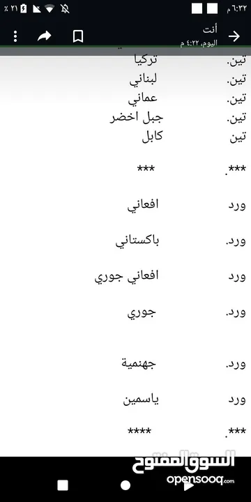 اسم مشتل  مشتل افعاني    للبيع شتلات وا اقلام بمختلافة انواع   اسعار تبدا من ريال الي 3ريال فقط