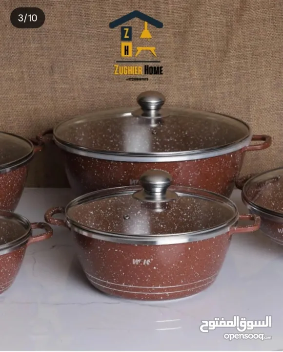 طناجر جرانيت تقيل بسعر العرض طقم كامل