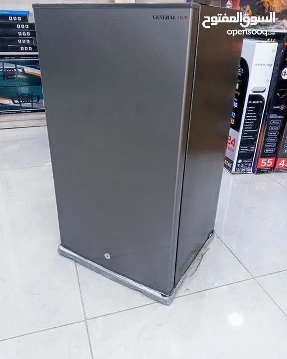 ثلاجة ناشونال  لون سلفر مني بار