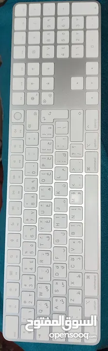 لوحة مفاتيح أبل ماجيك (Magic Keyboard) أصلية – عربية/إنجليزية + بصمة لا يوجد علبه ولا شاحنه