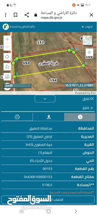 ارض للبيع خربة المطوي طريق جرش المفرق