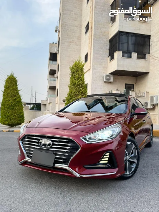 هيونداي سوناتا 2018 فل كامل ليميتد فحص كامل كرت ابيض وارد الشركة للبيع بسعر مميز
