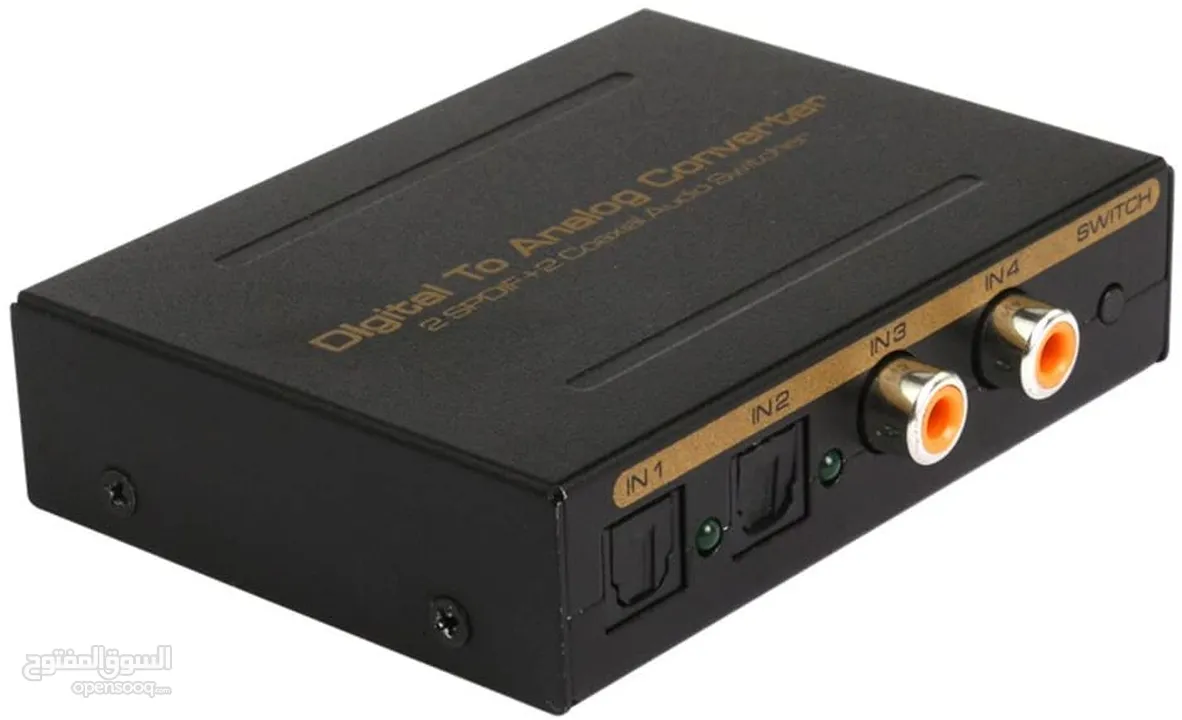 Digital to Analog Converter 2 SPDIF+2 Coaxial Audio Switcher