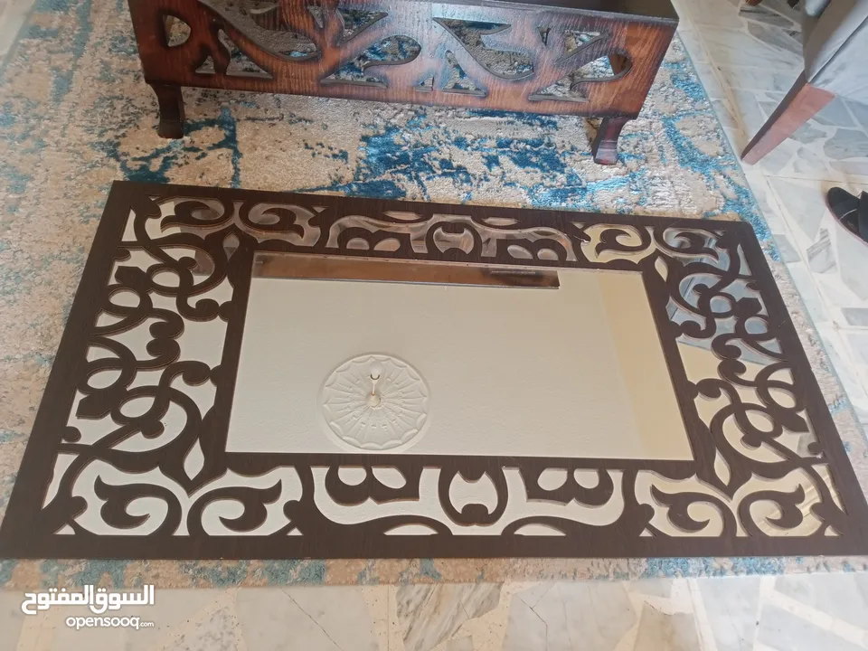 مراه حائط مع خشب اربيسك