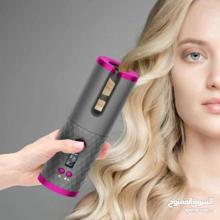 Cordless Hair Curler  مجعد الشعر اللاسلكي