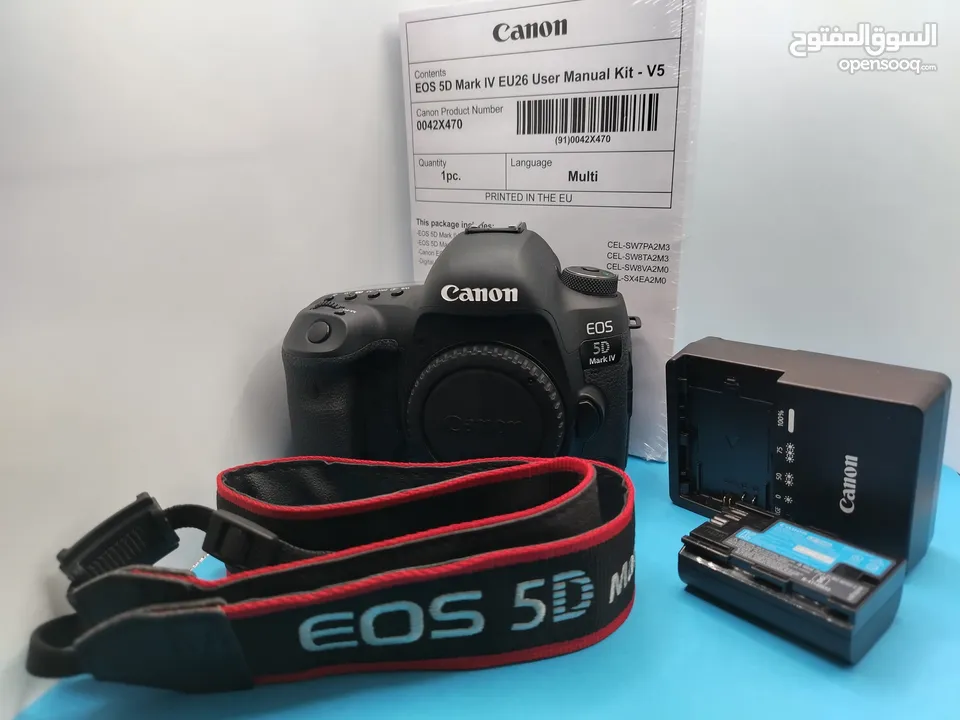 كاميرات كانون وعدسات 5D Mark IV, 6D Mark II, RP, 250D, 200D  شترات أقل من 1k وبطاريات إضافية