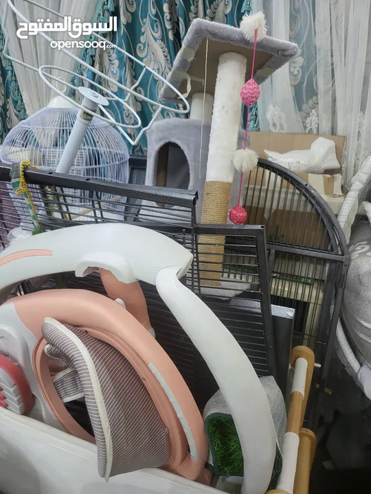 بيع الأثاث ومستلزمات الأطفال وإكسسوارات الحيوانات الأليفة وأقفاص الطيور  birds cages baby   items