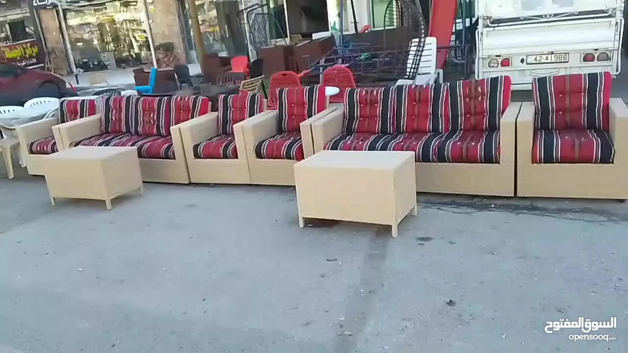جلسات خارجي طقم راتان طقم حدائق طقم خارجي طقم ترس