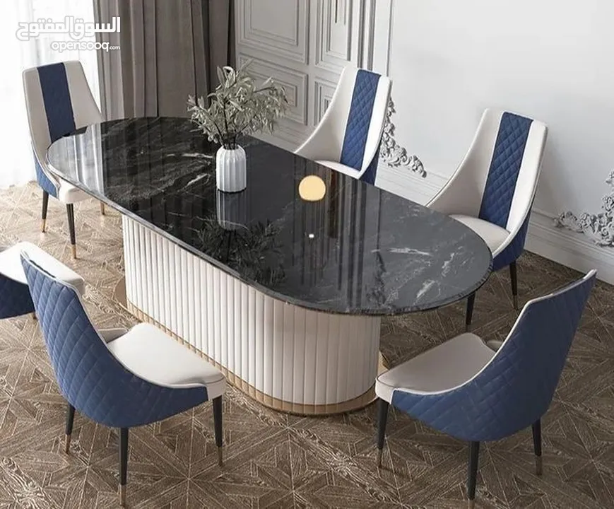 Modern Dining Table With Cushioned Chairs  Affordable Prices without Compromising on Quality