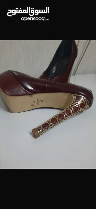 3 شوز ستاتي كعب عالي ماركات عالمية الأصلي بحال الجديد للبيع