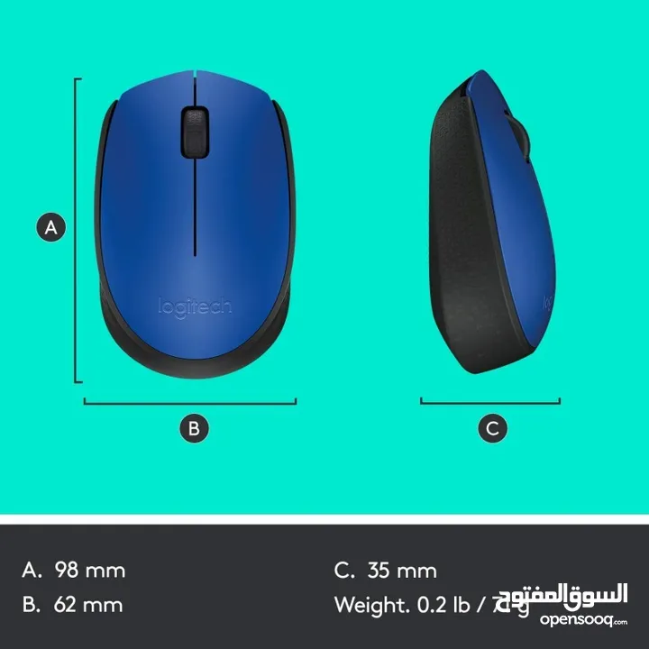 mouse logitech WIRELESS M171 ماوس ويرلس من لوجتيك بزنس انيقة