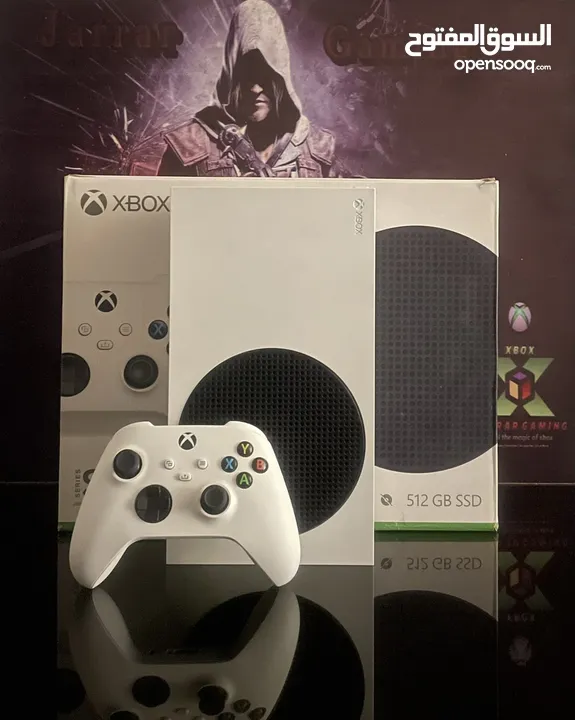 Xbox series s بحاله الوكاله مع مكتبه العاب مميزه