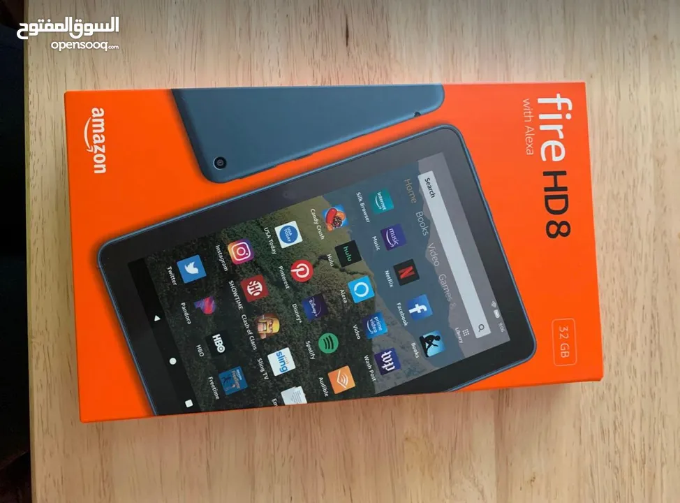 جهاز لوحي tablet Fire HD 8 ، شاشة 8 بوصة عالية الدقة ، 32 جيجابايت