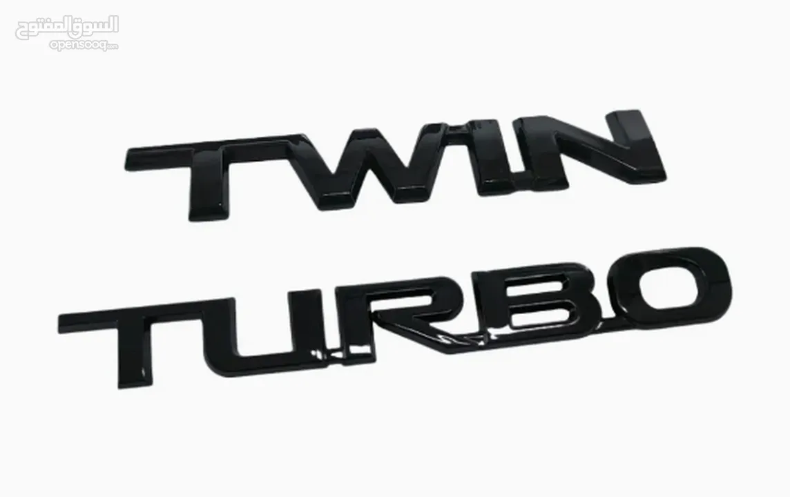 شارة "Twin Turbo" لسيارة لاند كروزر - فقط 6 ريالات