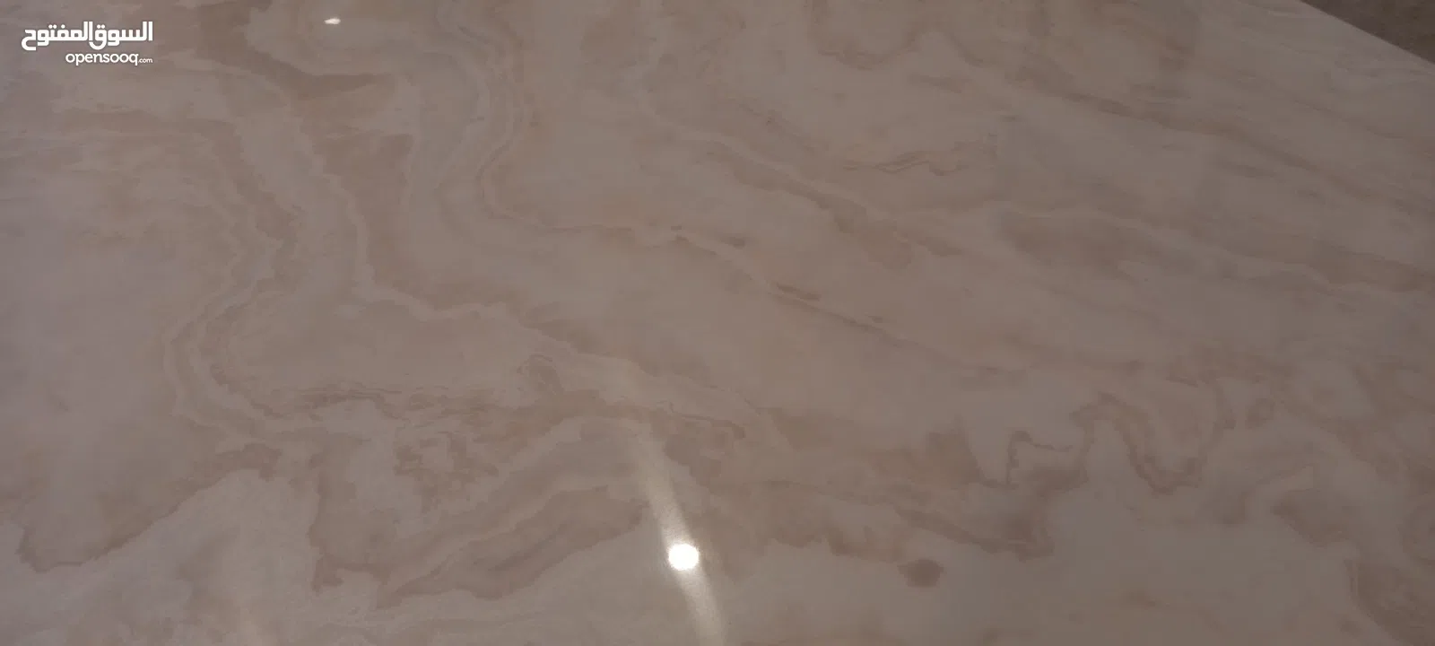 Modern Faux Marble Dining Table + 8 Upholstered Armchairs – Elegant 8-Seater Set